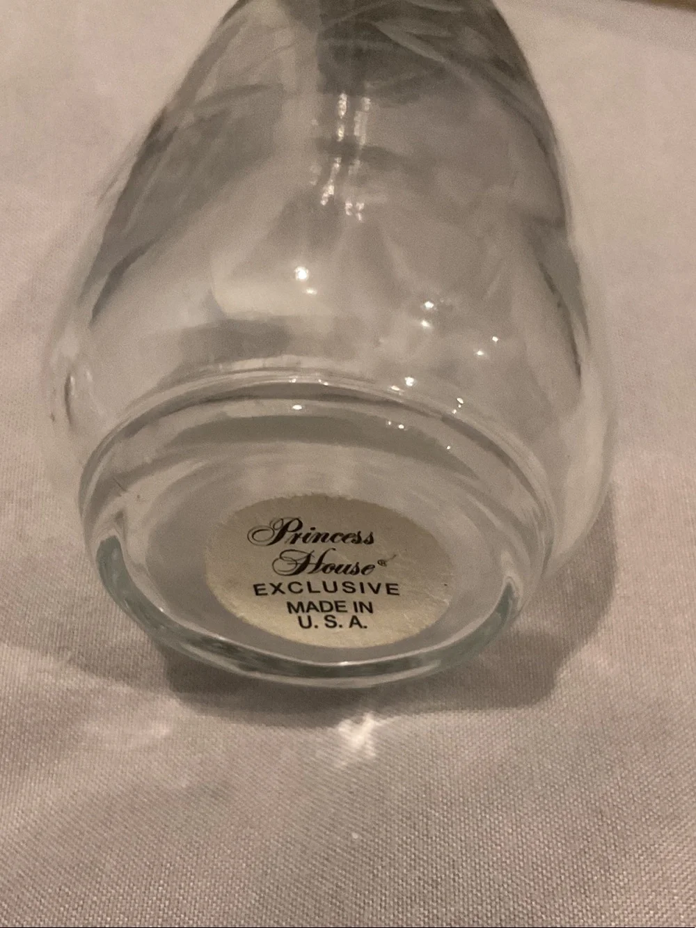 Princess House Clear Glass Salt and Pepper Shakers with Silver Tops